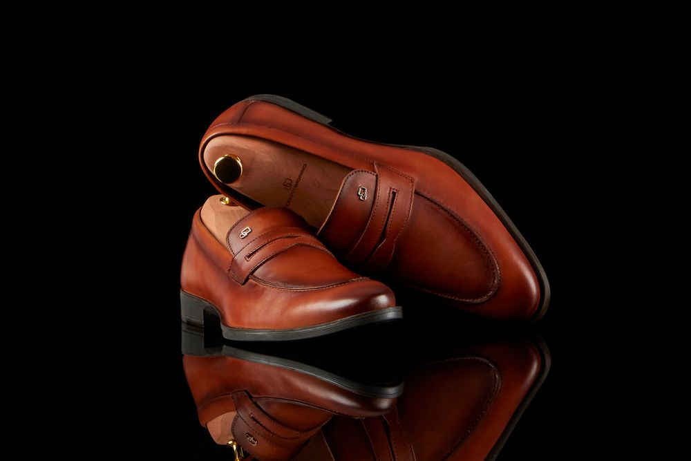 sanjo brown formal shoes
